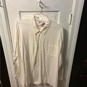 Old Navy Women’s Casual Cream Button Down Shirt